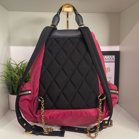 Burberry Raspberry Pink Nylon Backpack - Picture 2 of 6